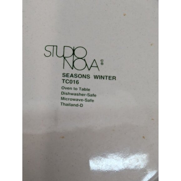 Vintage Studio Nova Seasons Plates 8 1/2" Spring Summer Winter Bread Plate Lot o - Picture 13 of 13